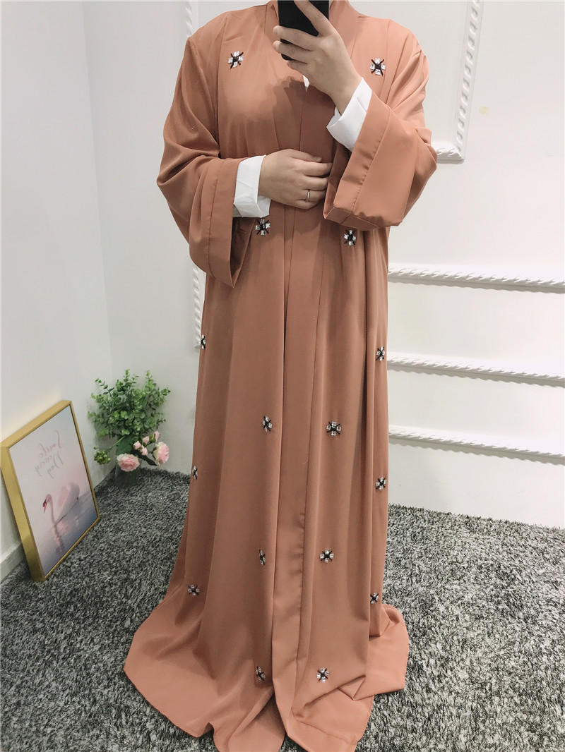 Turkey Islamic Clothing wholesale modern islamic front open abaya islamic clothing dubai abaya kaftan dress
