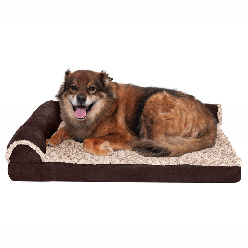 Pet bed chaise bed for dogs - foam sofa with removable washable cover dog bed