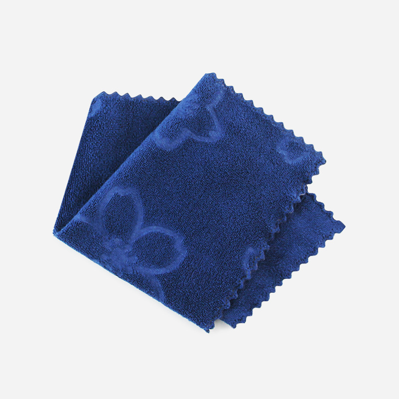 Weft knitted grinding tea towel wholesale housekeeping cleaning towel double-sided thick kitchen cleaning rag scouring pad