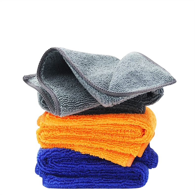 Wholesale super absorbent car wash towel housekeeping towel floor cleaning warp knitting microfiber cleaning rag