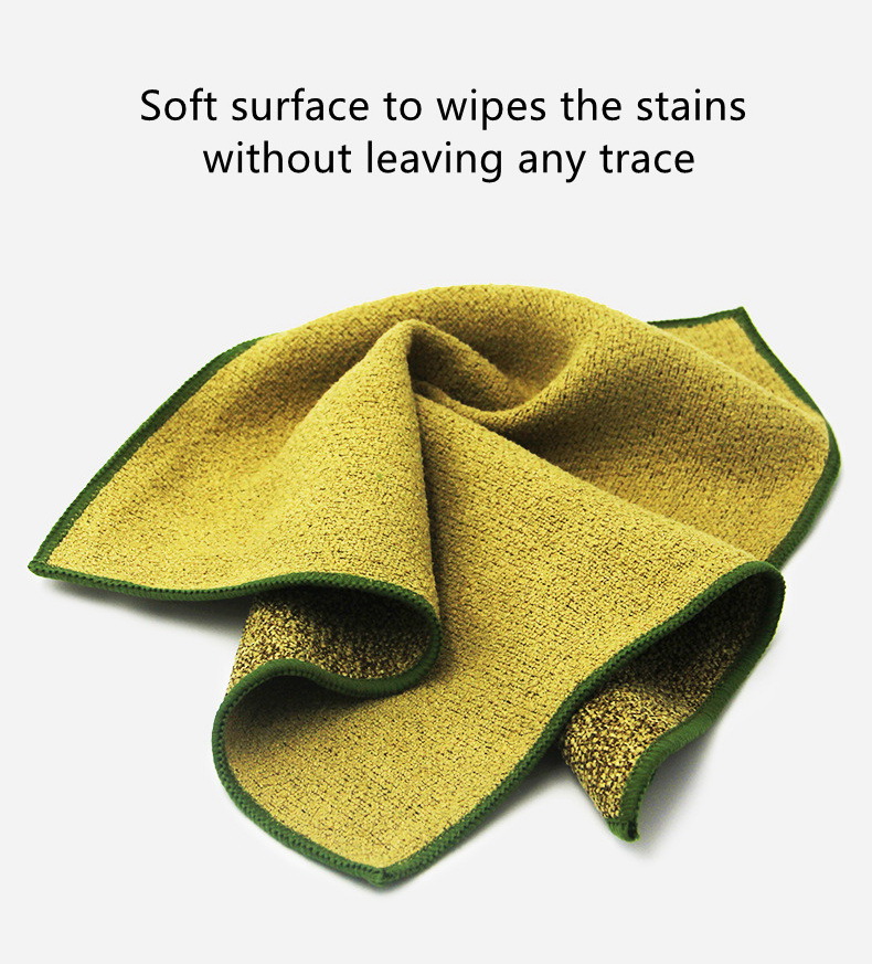 Manufacturers dishcloth hard silk cloth kitchen rag bright silk cleaning towel hard to get oily microfiber scouring pad