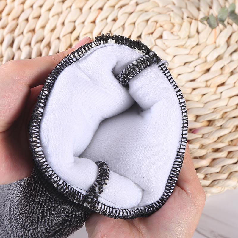 Twisting cloth car wash mitts microfiber car towel thickened absorbent cleaning towel high and low pile
