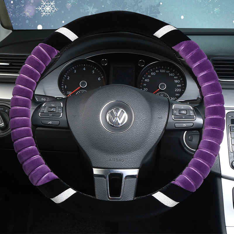 Manufacturer plush winter High Quality  custom steering wheel covers