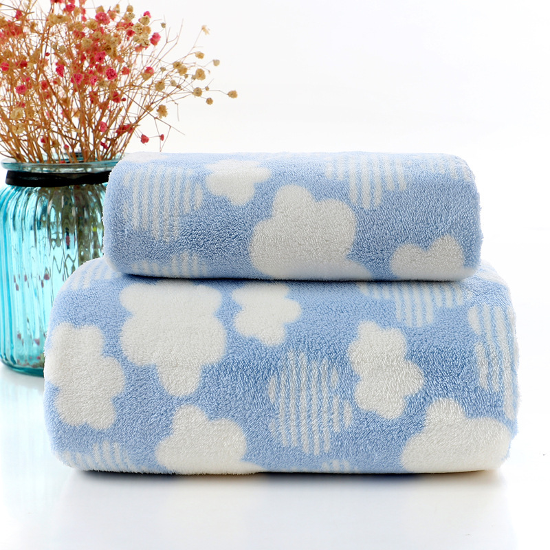 Coral Fleece bath towel water absorbent adult wash face towel beauty salon hair towel creative gifts