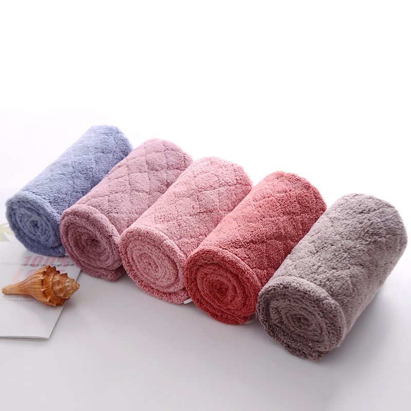 Factory wholesale cheap quick-drying wrapped microfiber hair towel ladies ladies custom hair towels