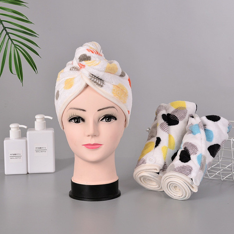 Amazon hot sale Customized absorbent microfiber super soft hair drying towel  hair turban towel