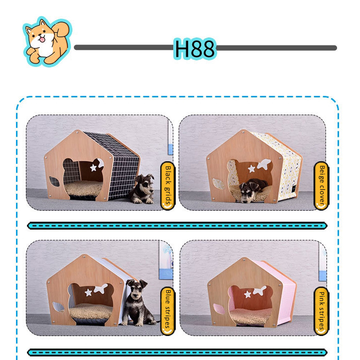 2021 hot sale pet tent nest fresh design cabin cat nest light luxury style universal cat and dog pet nest