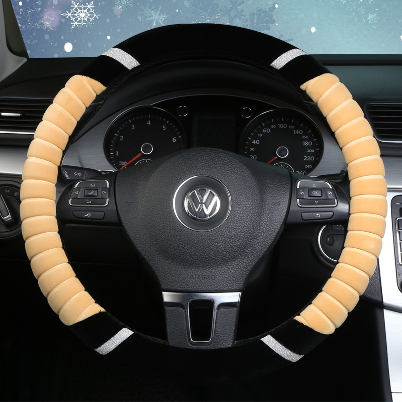 Manufacturer plush winter High Quality custom steering wheel covers