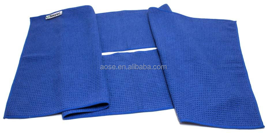 Center Cut Microfiber Golf Towel 16"x40" /Microfiber Deep Waffle Weave Free Golf Balls Towel Golf Towel