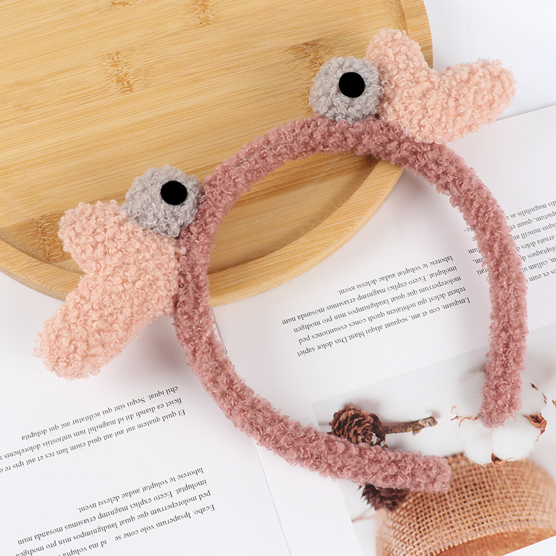 Custom design kids headband cute plush crab hair clasp