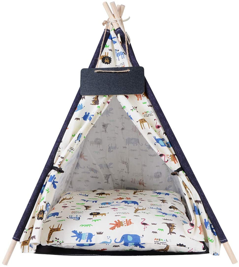 Factory direct pet tents are equipped with cushions easy to clean and easy to disassemble pet tents
