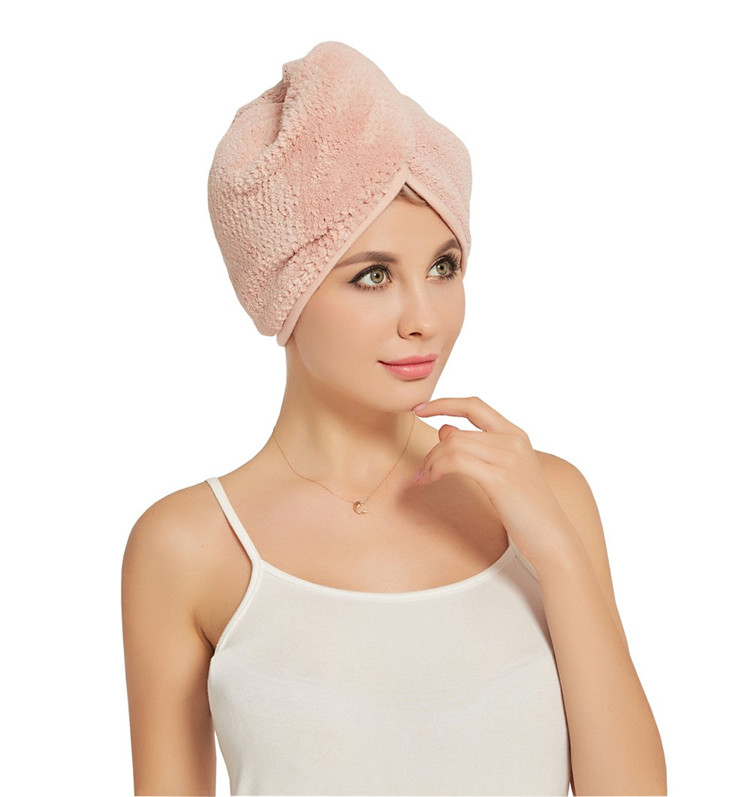 Microfiber hair towel Spa in hotel hair Turban Towel for women at home