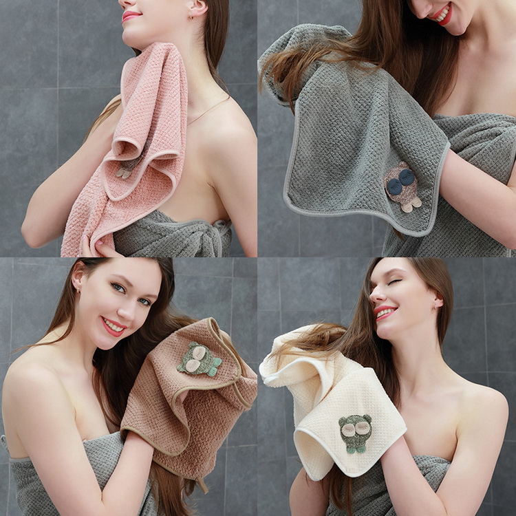 Manufacturers wholesale absorbent coral fleece facial towel wash hotel beauty salon microfiber towel