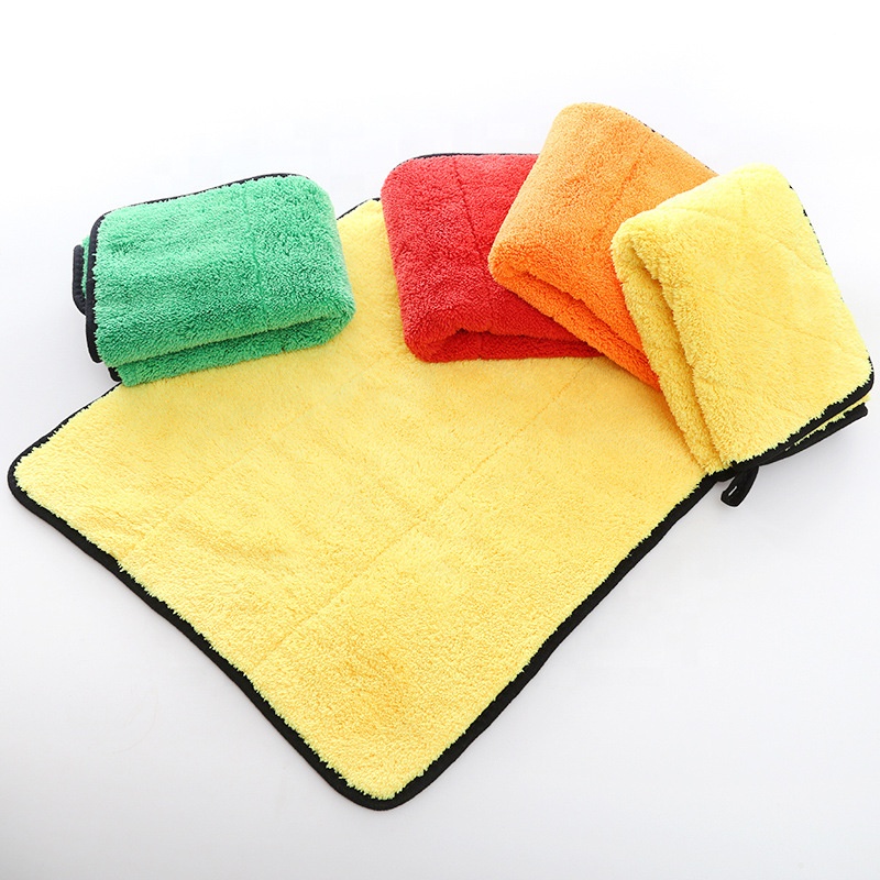 Asasas Premium Quality 4040 Cm Microfiber Coral Fleece Dual Layer Super Water Absorption Car 5641