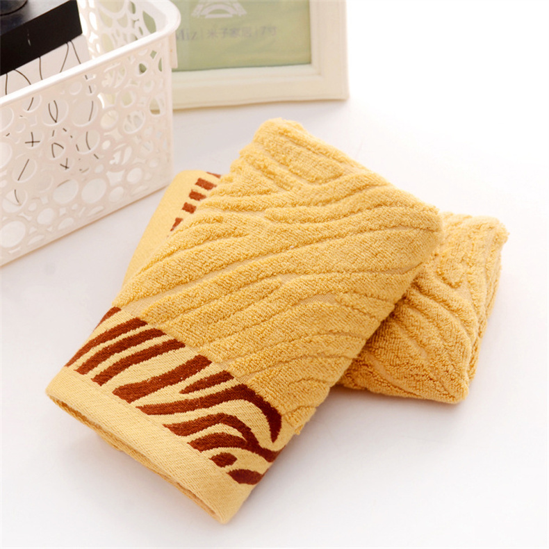 Bamboo fiber style tiger skin absorbent soft beauty microfiber face towel