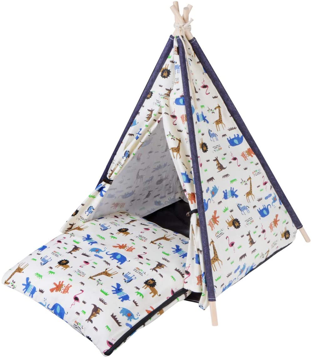 Factory direct pet tents are equipped with cushions easy to clean and easy to disassemble pet tents