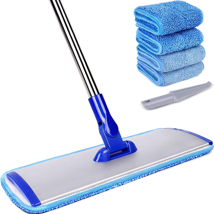 18" Professional Microfiber Mop Floor Cleaning System Home Cleaning  flat  mop