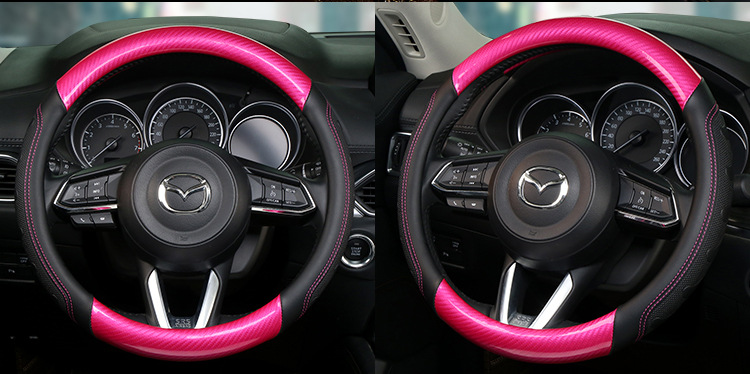 Wholesale custom summer ice silk handle cover leather universal car steering wheel cover