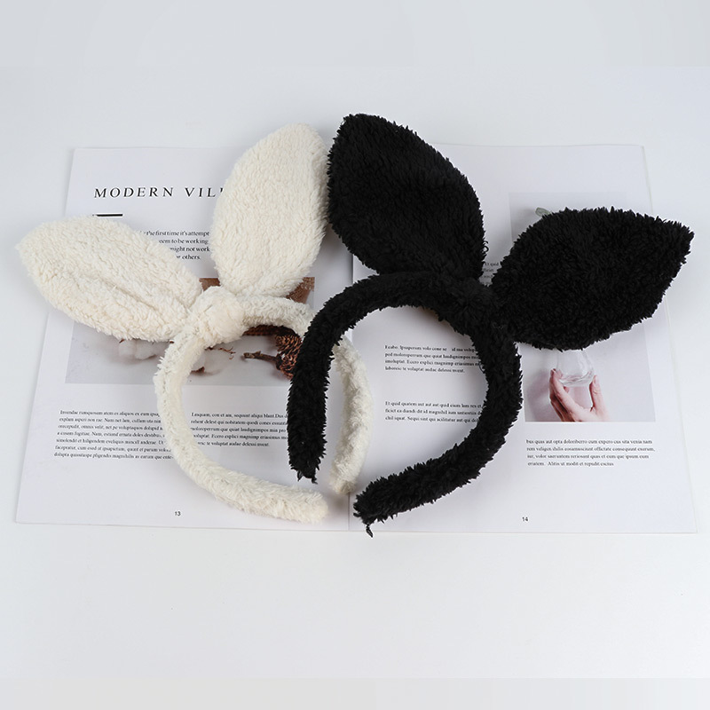 Custom design kids headband big rabbit ears hair clasp