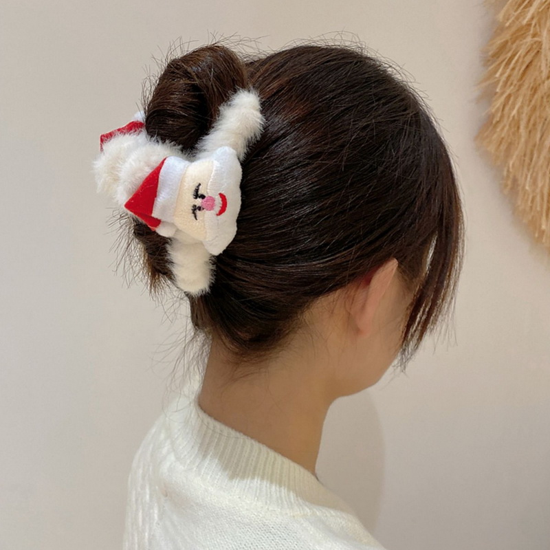 New fashion Christmas winter and autumn hair clips cute plush hairpins hairclip for women girls