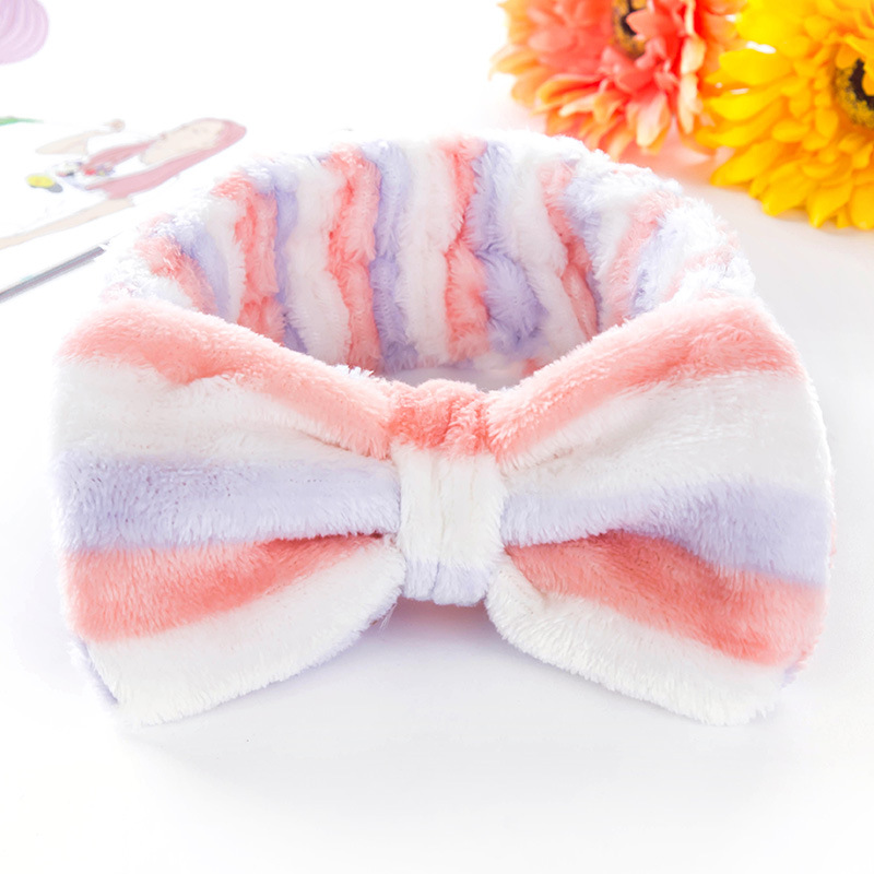 Wholesale Cute Colorful Design Elastic Headband Plush Adjustable Hair Band