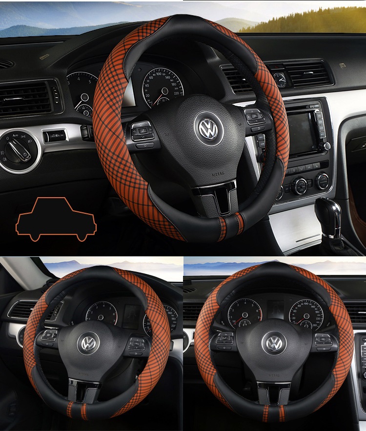 Wholesale Factory Hot Sale Super Popular Knob Handle Cover Black Nissan Ford Leather Custom Car steering wheel covers
