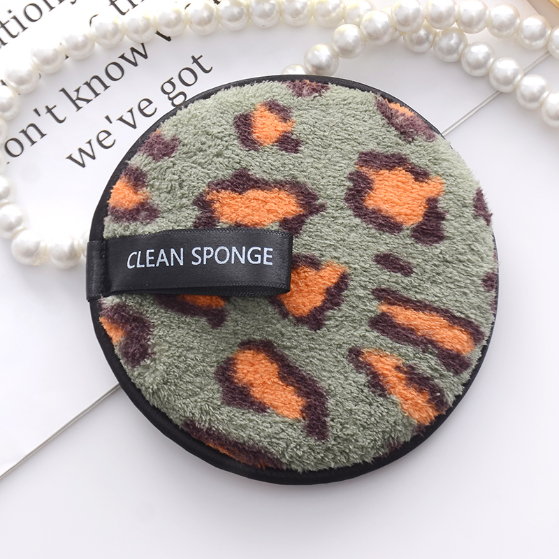 Microfiber Washable Soft Microfiber Eraser Puff Round Cloth Reusable Cotton Makeup Cleansing Remover Pad