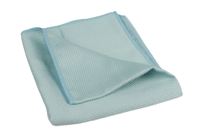 Microfiber diamond towel for glass cleaning for home cleaning
