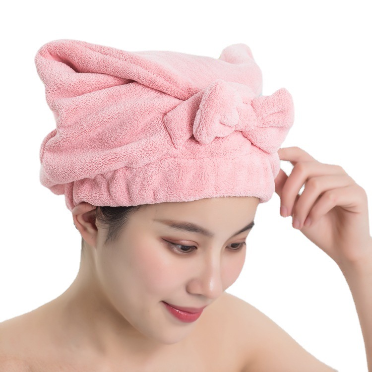 High quality short hair women hair drying shower head wrap microfiber towel for hair