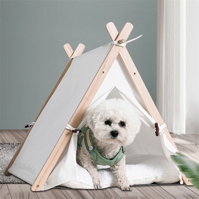 Hot sale high quality pet dog pet cat comfortable collapsible dog cage cat tent gray tippi tent