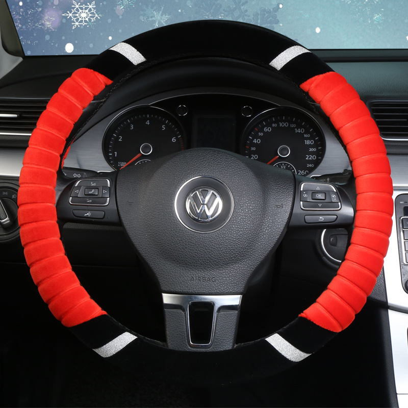 Manufacturer plush winter High Quality  custom steering wheel covers