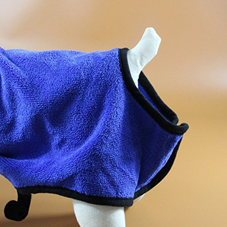 China supplier sales Quickly Dry Microfiber Pet Dog Bath Towel Bathrobe