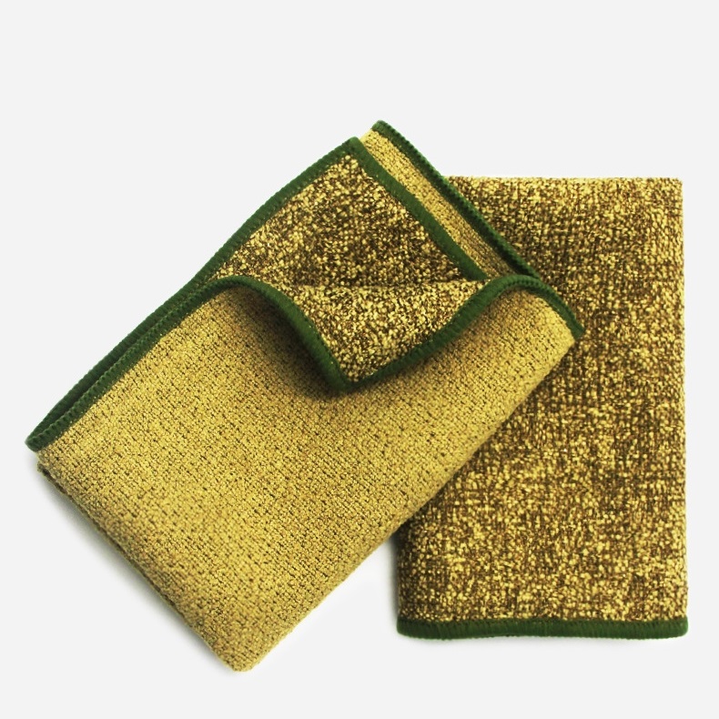 Microfiber dishcloth kitchen cleaning cloth Bright silk cleaning towel non-greasy cleaning cloth