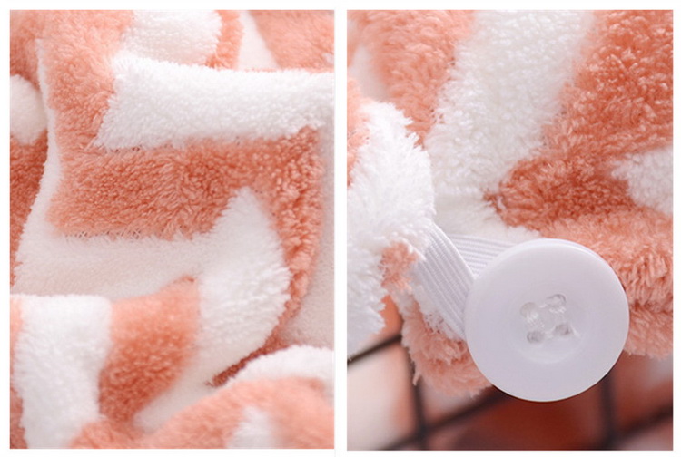 Super water absorbency microfiber hair drying turban wraps towel