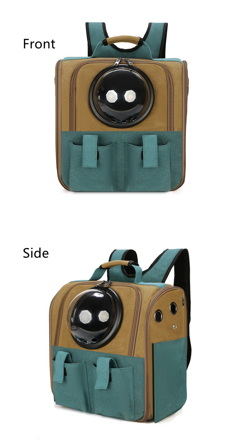 Cats and dogs pets solid color outdoor portable space capsule window backpack space capsule take-out travel pet bag