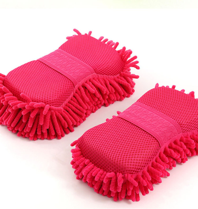 Cheap Chenille Colorful Cleaning Car Washing Sponge for Car