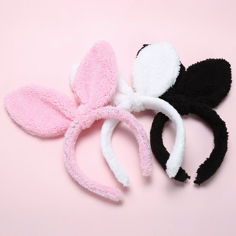Custom design kids headband big rabbit ears hair clasp