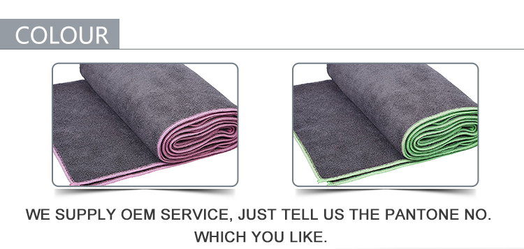 China low price products high quality fashion microfibe non slipr towel used for Hot yoga movement