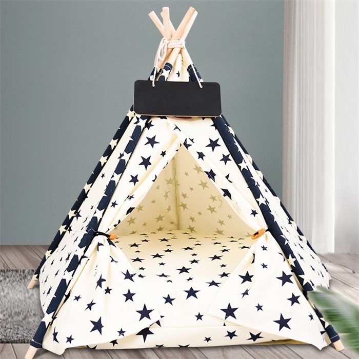 Hot Selling The Manufacturer Manufactures Pet Teepee Tent For Small Dogs Or Cats Portable Puppy Sweet Bed Washable