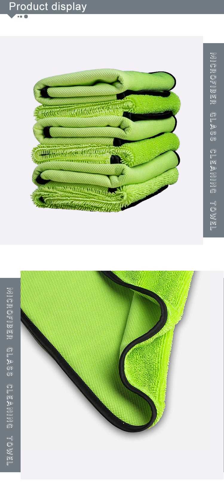 New launched products Soft Satin stitched wholesale microfiber glasses cloth custom windows