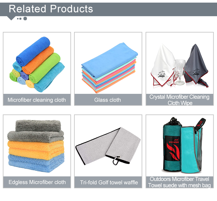 Wholesale promotional products high quality comfortable microfibre car cleaning drying cloth