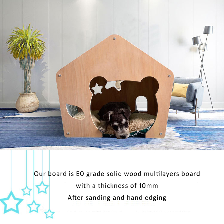 Cheap pet tent nest fresh design small wooden house cat nest light luxury style universal cat and dog pet nest