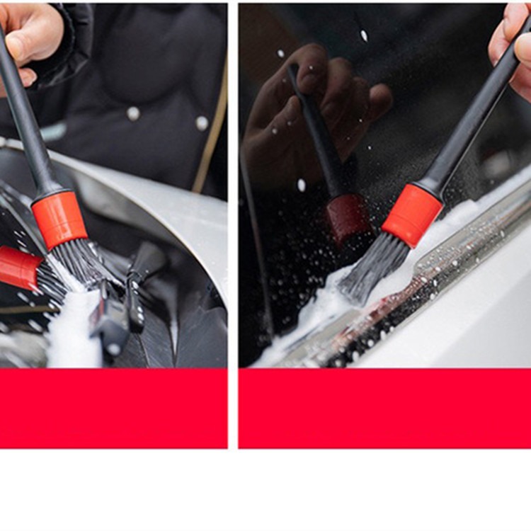 Wholesale Plastic Handle, 5PCS Soft Bristle Car Auto Washing Detailing/Cleaning Brush Set