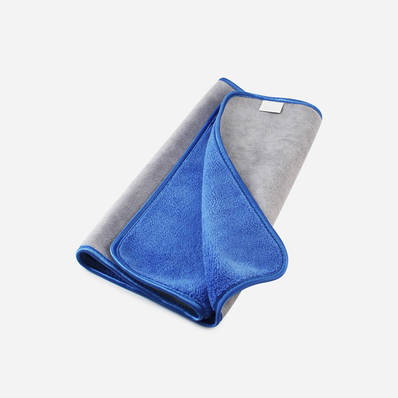 Car wash towel double-sided thickened absorbent coral fleece rag car supplies car towel glass cleaning cloth