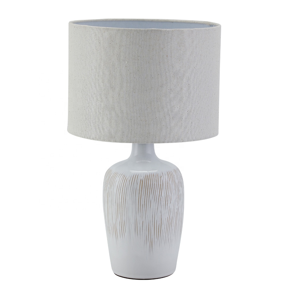 weltalk - новый современный дизайн белая керамическая настольная лампа для остекления прикроватного столика