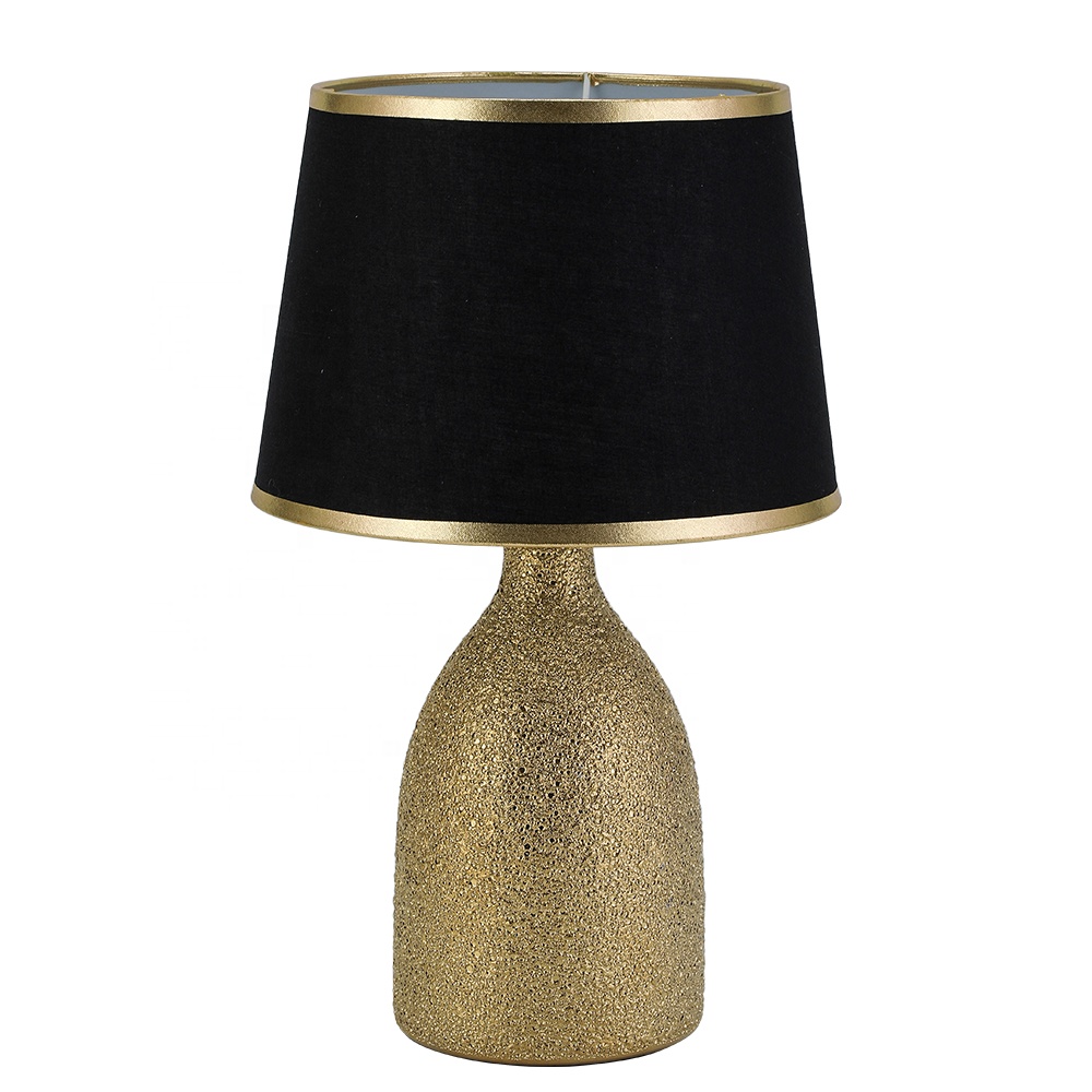 weltalk - New Luxury Gold Ceramic Base Table Lamp Decorative Hotel Table Lamp