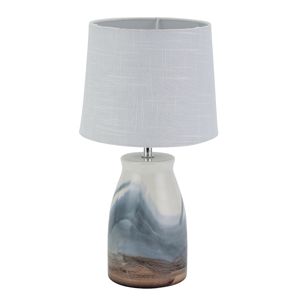 weltalk - Старинный светильник для прикроватной тумбочки, настольная лампа для спальни, керамическая глазурь