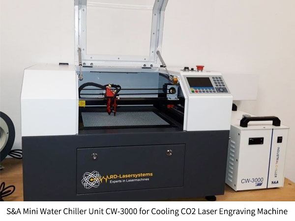 small industrial water chiller