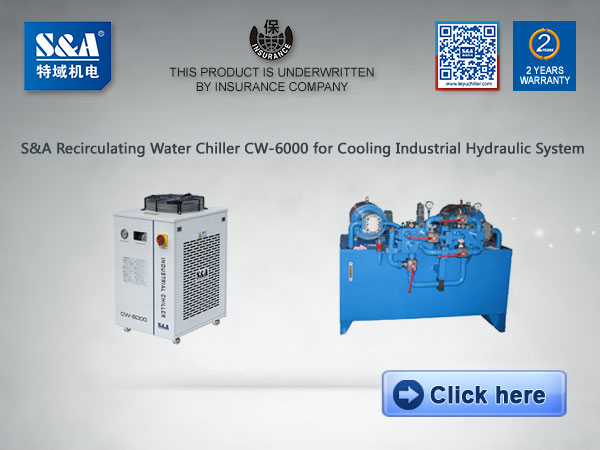 chiller for industrial hydraulic system