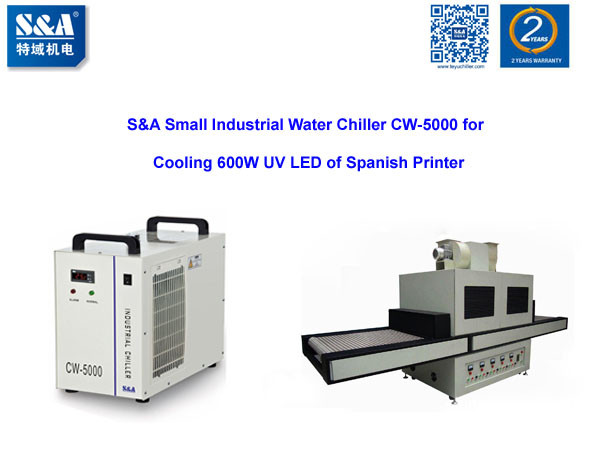 small industrial water chiller